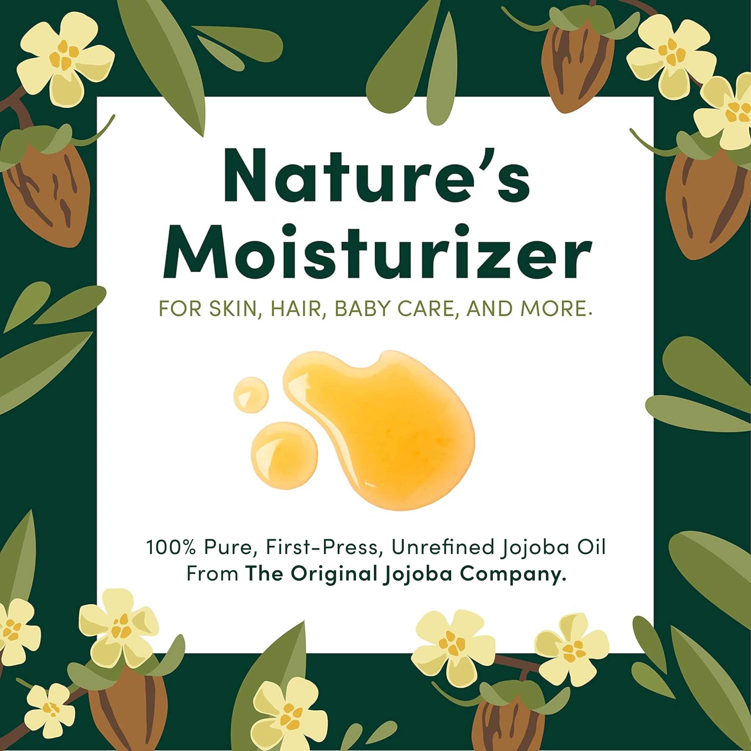 HobaCare Aceite de Jojoba, aplicación facial suave para limpieza e humectación.