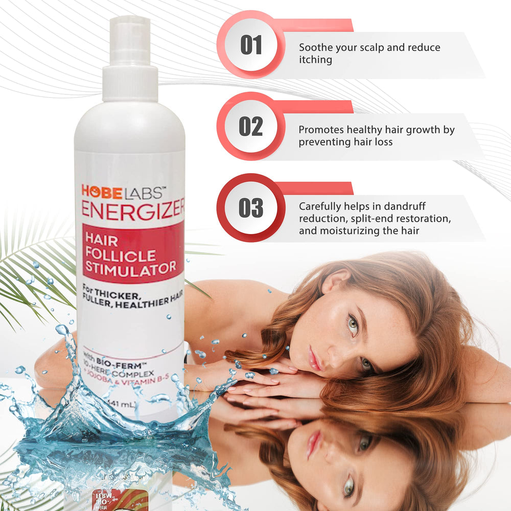 Complejo herbal Bio-Ferm potencia la vitalidad del cabello y el cuero cabelludo.