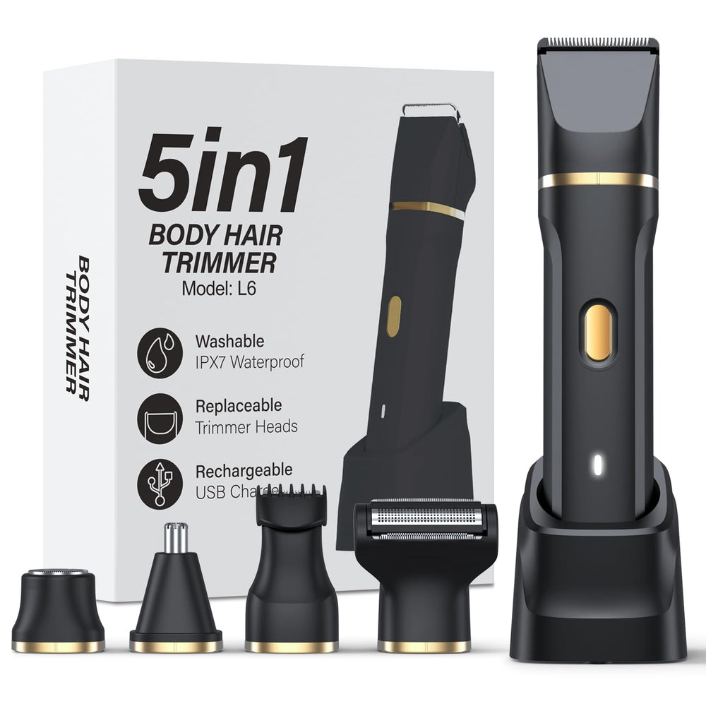 HOHOLE 5-en-1 recortadora bikini mujer, precisión suave para zonas delicadas.