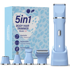 HOHOLE 5-en-1 trimmer con cabezal intercambiable, precisión para áreas sensibles
