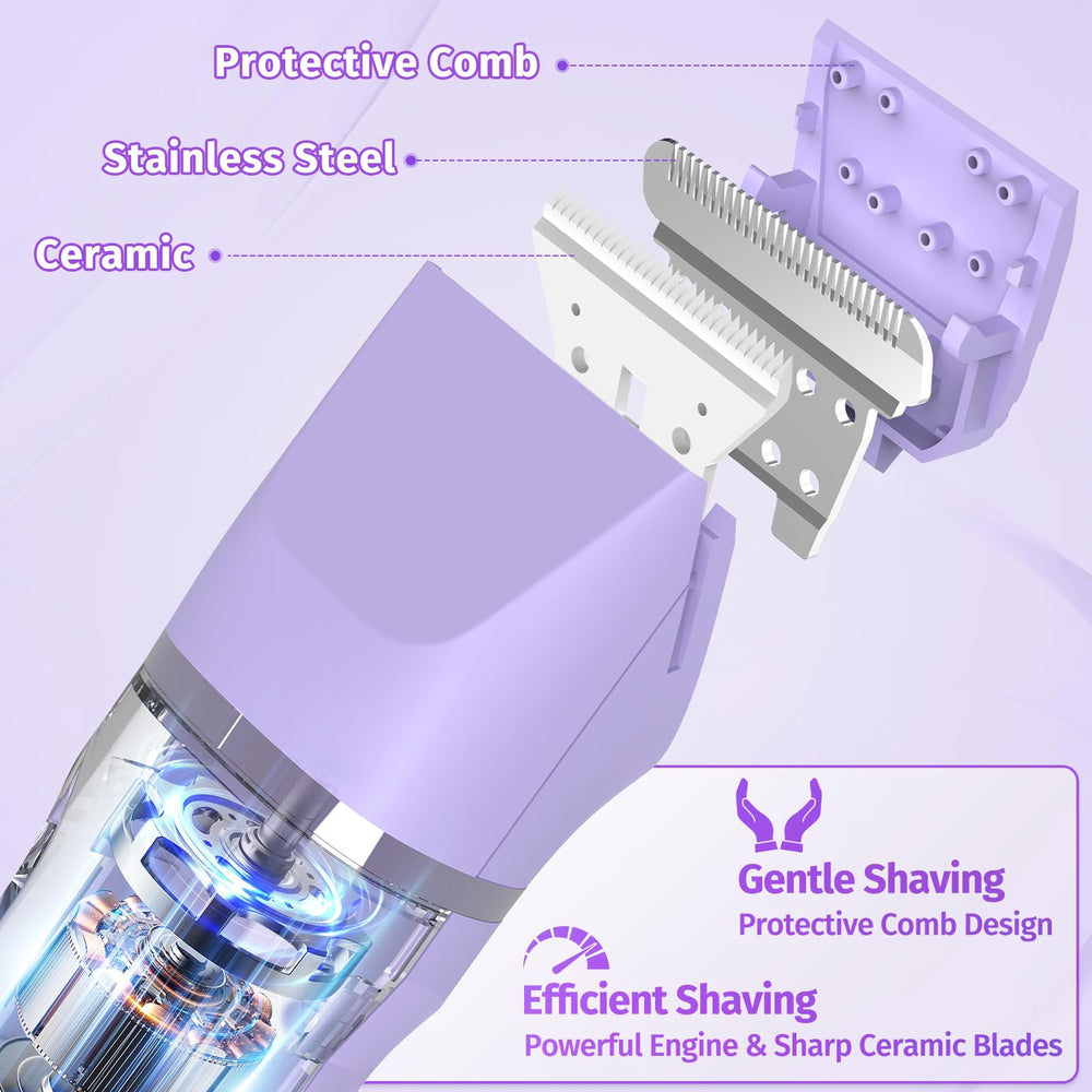 HOHOLE Bikini Trimmer cuchilla rotativa para afeitado suave.