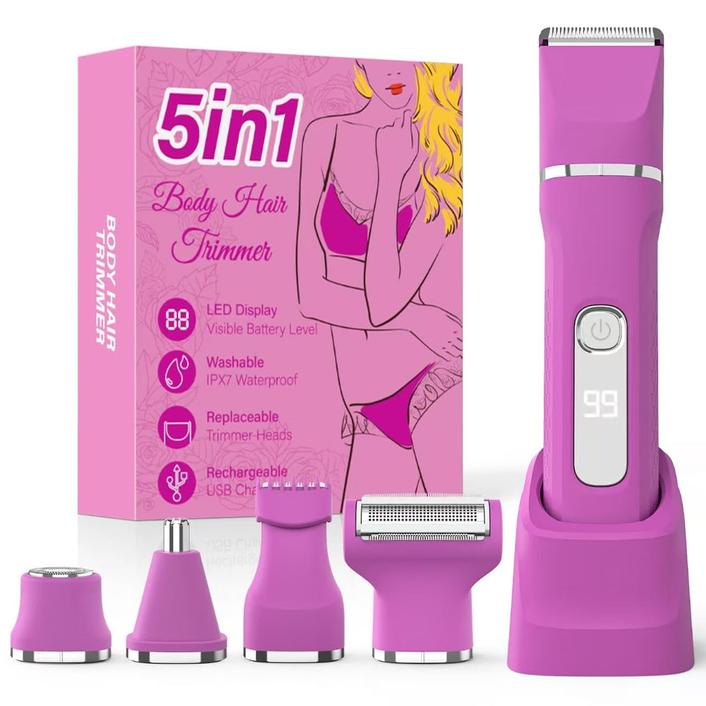 HOHOLE Recortadora bikini para mujer rosa, precisión suave para áreas sensibles.