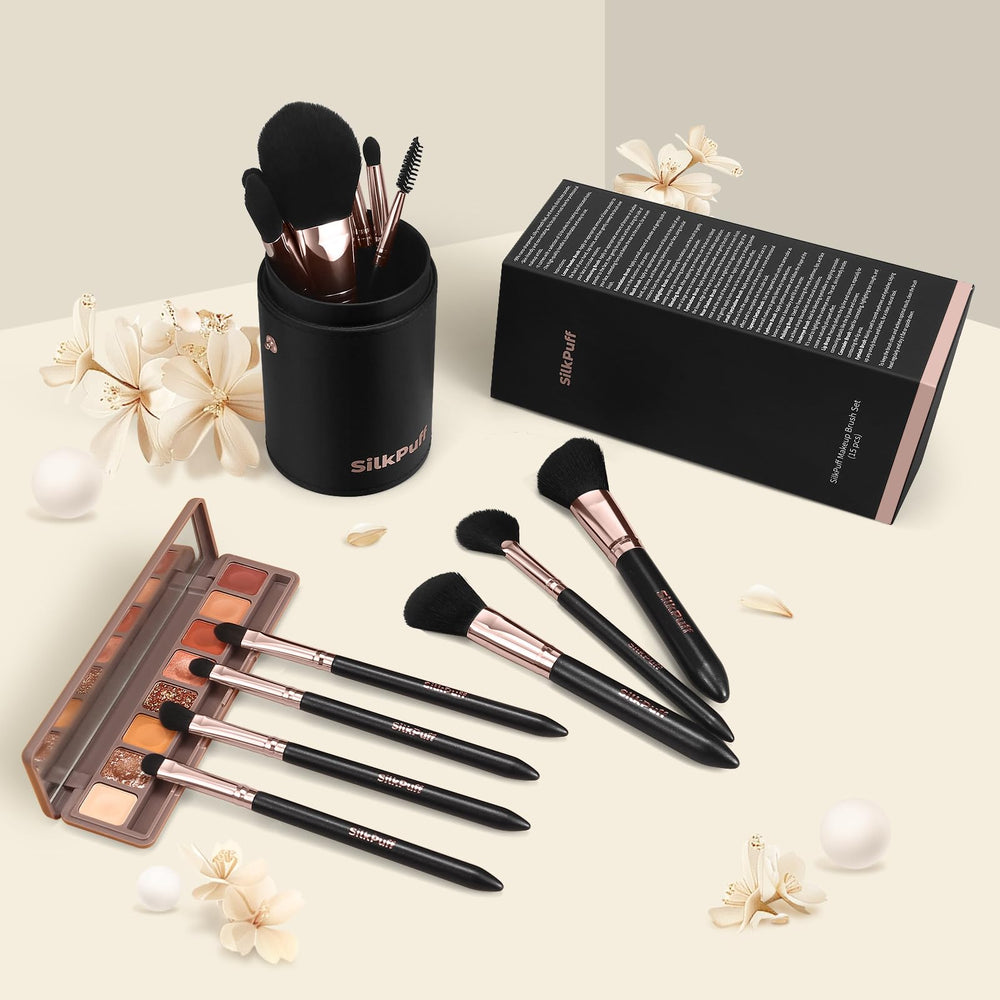 Estuche de viaje HOIFA Silkpuff para proteger las brochas.