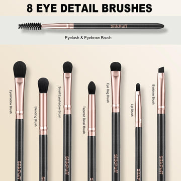 Pincel sombra de ojos HOIFA Silkpuff para difuminar sombras con suavidad.