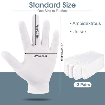 Guantes de algodón Hoiny con ajuste elástico para uso diario cómodo.