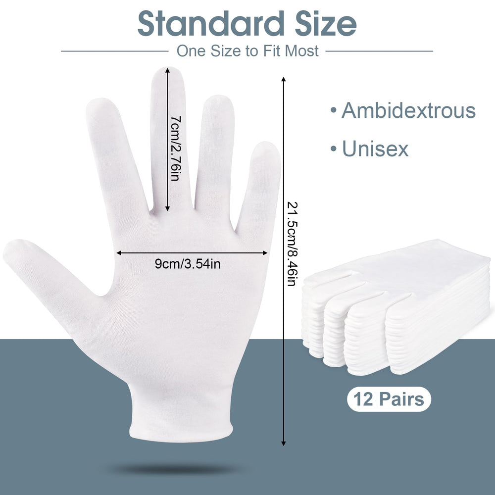 Guantes de algodón Hoiny con ajuste elástico para uso diario cómodo.