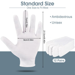 Guantes de algodón Hoiny con ajuste elástico para uso diario cómodo.