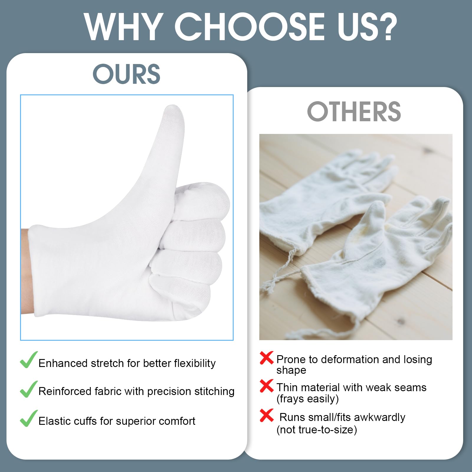 Guantes Hoiny para spa y relajación suave.