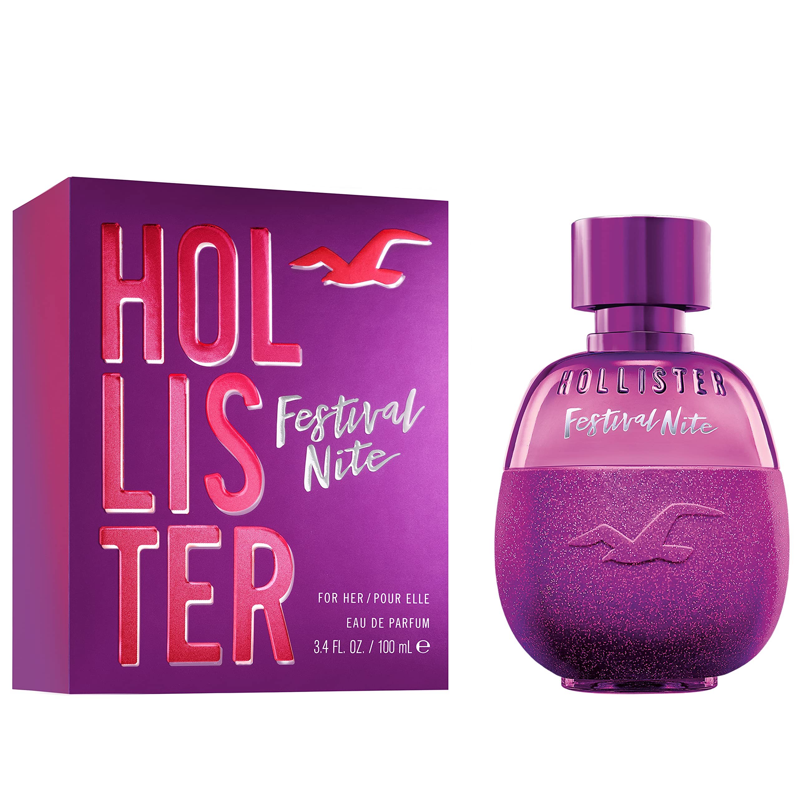 Hollister Festival Nite: atomizador en acción para una aplicación suave durante el día.