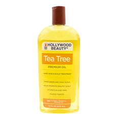 Hollywood Beauty Aceite Árbol de Té, frasco; hidratación suave para cabello y piel