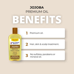 Hollywood Beauty aceite de jojoba para piel: hidrata la piel de forma ligera.