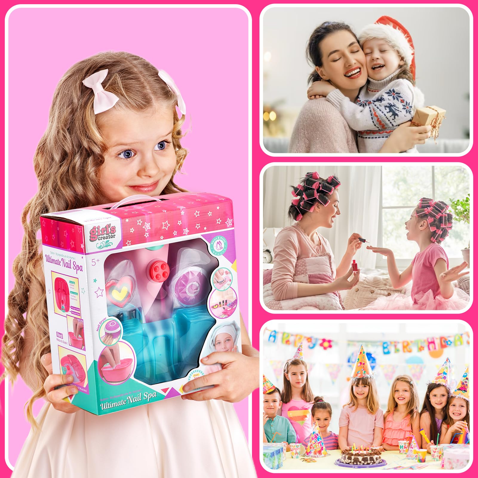 Holycco Estuche de almacenamiento para kit de spa infantil, orden y transporte