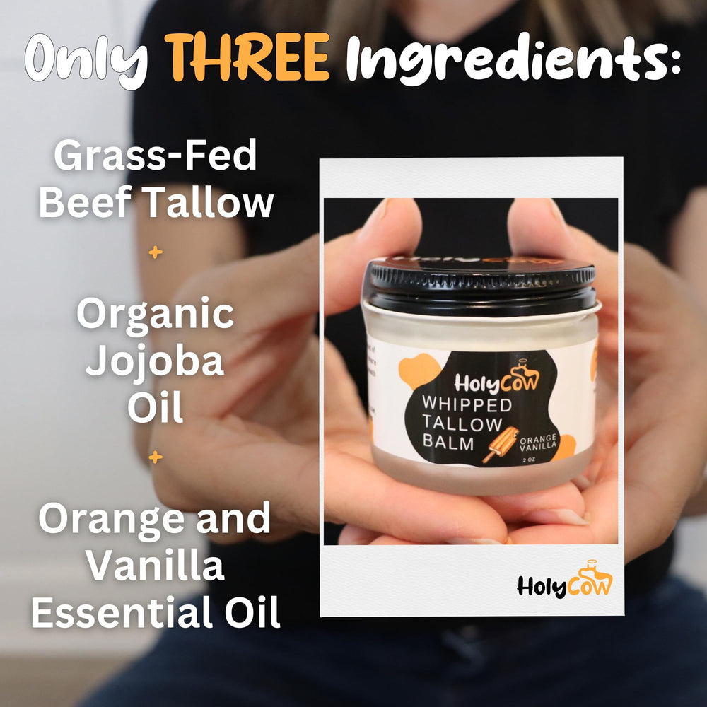 HolyCow manteca de res con jojoba orgánica para piel suave