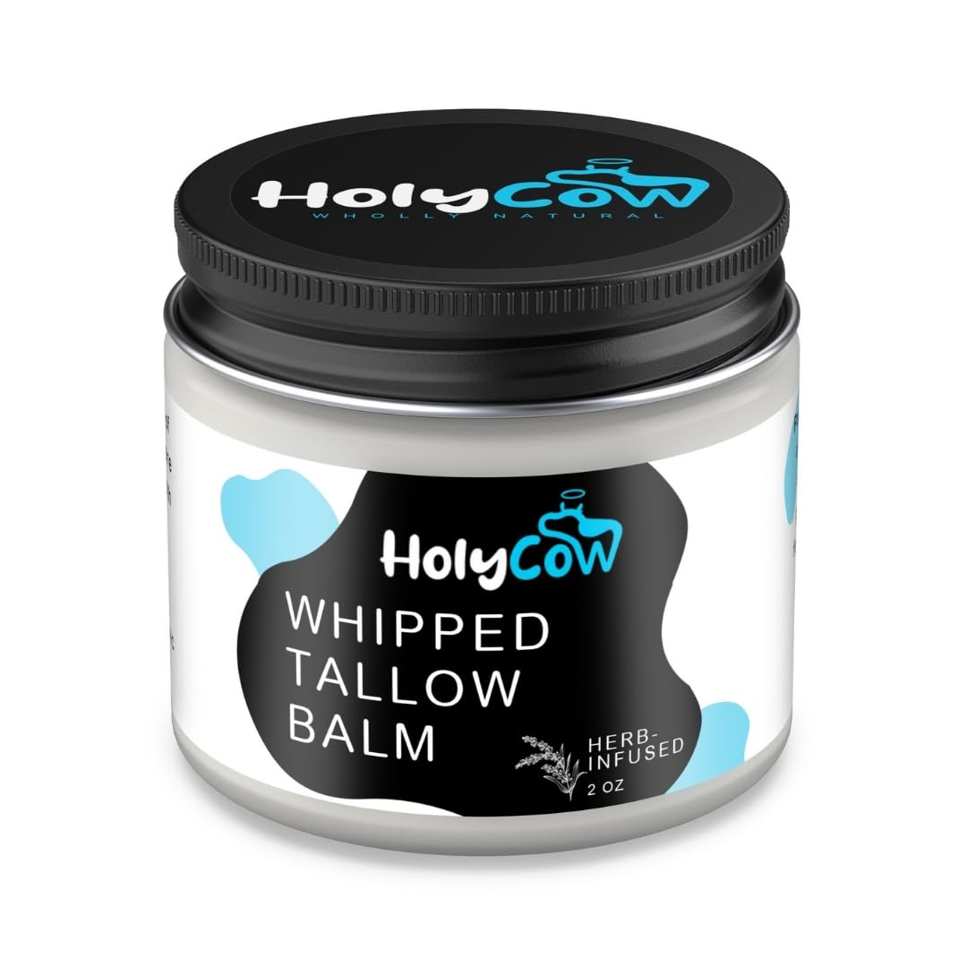 HolyCow sebo de res: envase práctico para cuidado diario.