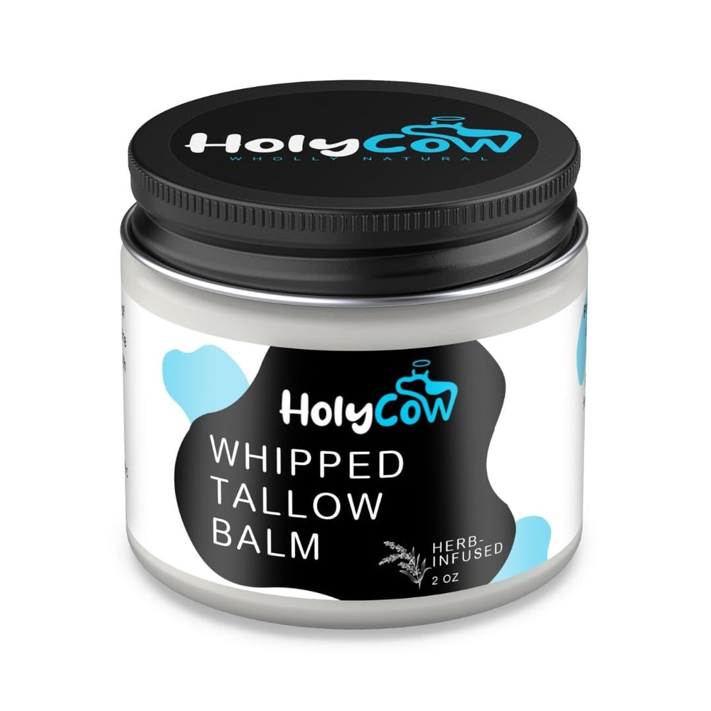 HolyCow sebo de res: envase práctico para cuidado diario.