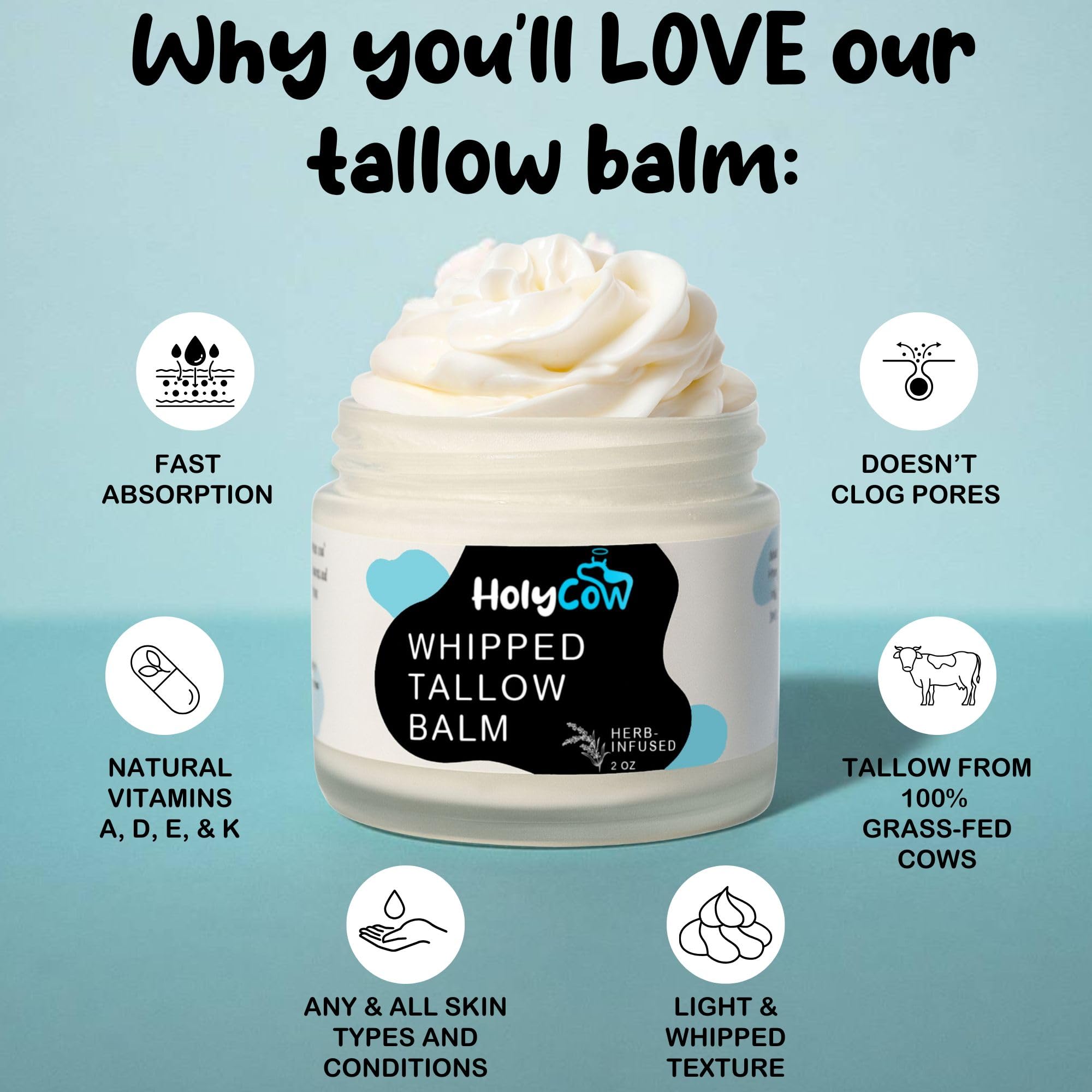 HolyCow sebo de res: producto sin aroma, ideal para piel sensible.