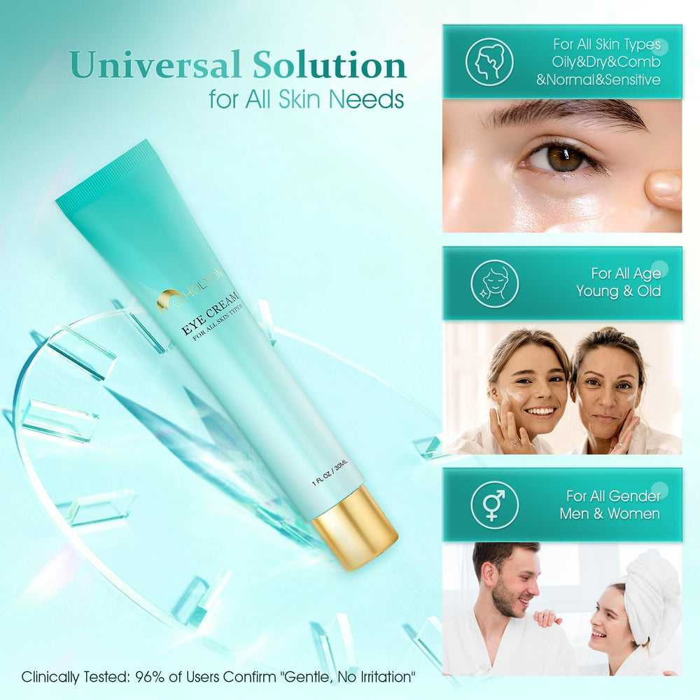 HOLYOM Crema Ojos: péptidos para una apariencia más firme.