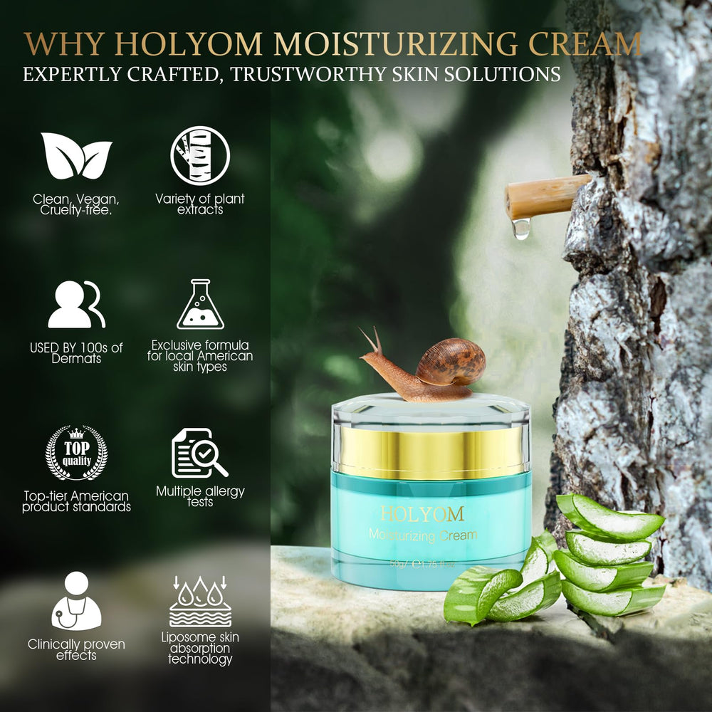 Fórmula de lujo sin grasa para piel suave HOLYOM fijadora crepé.