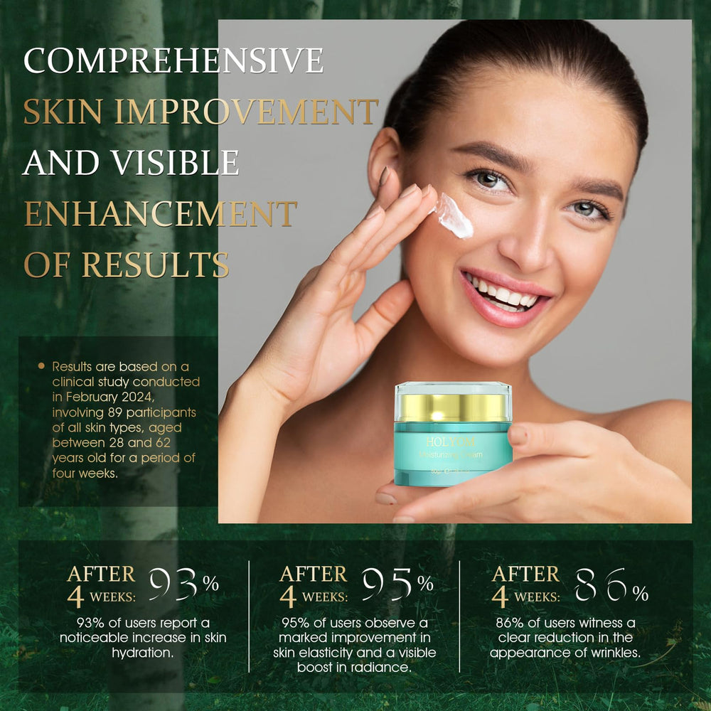 Rostro y cuello firmes con HOLYOM fijadora crepé.