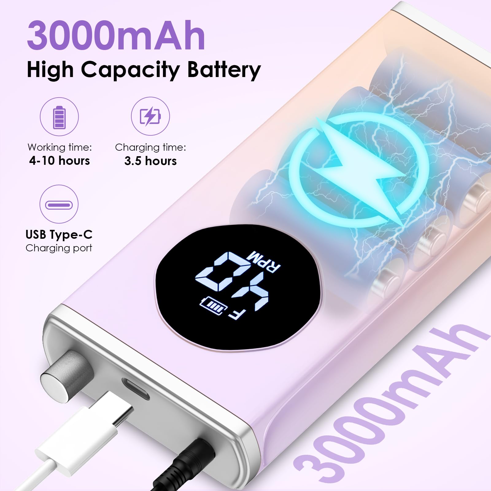 HOMEASY lima eléctrica con pantalla LED para control preciso