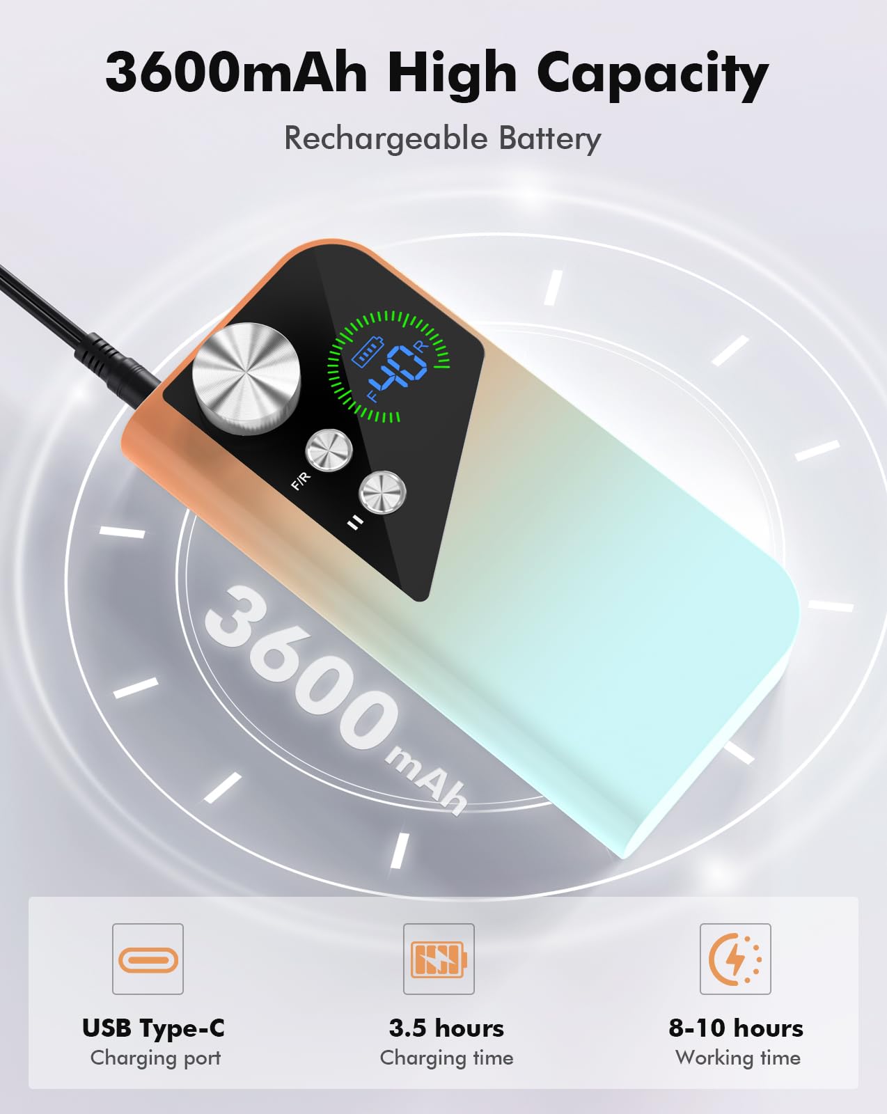 HOMEASY M96 mango ergonómico para un agarre cómodo