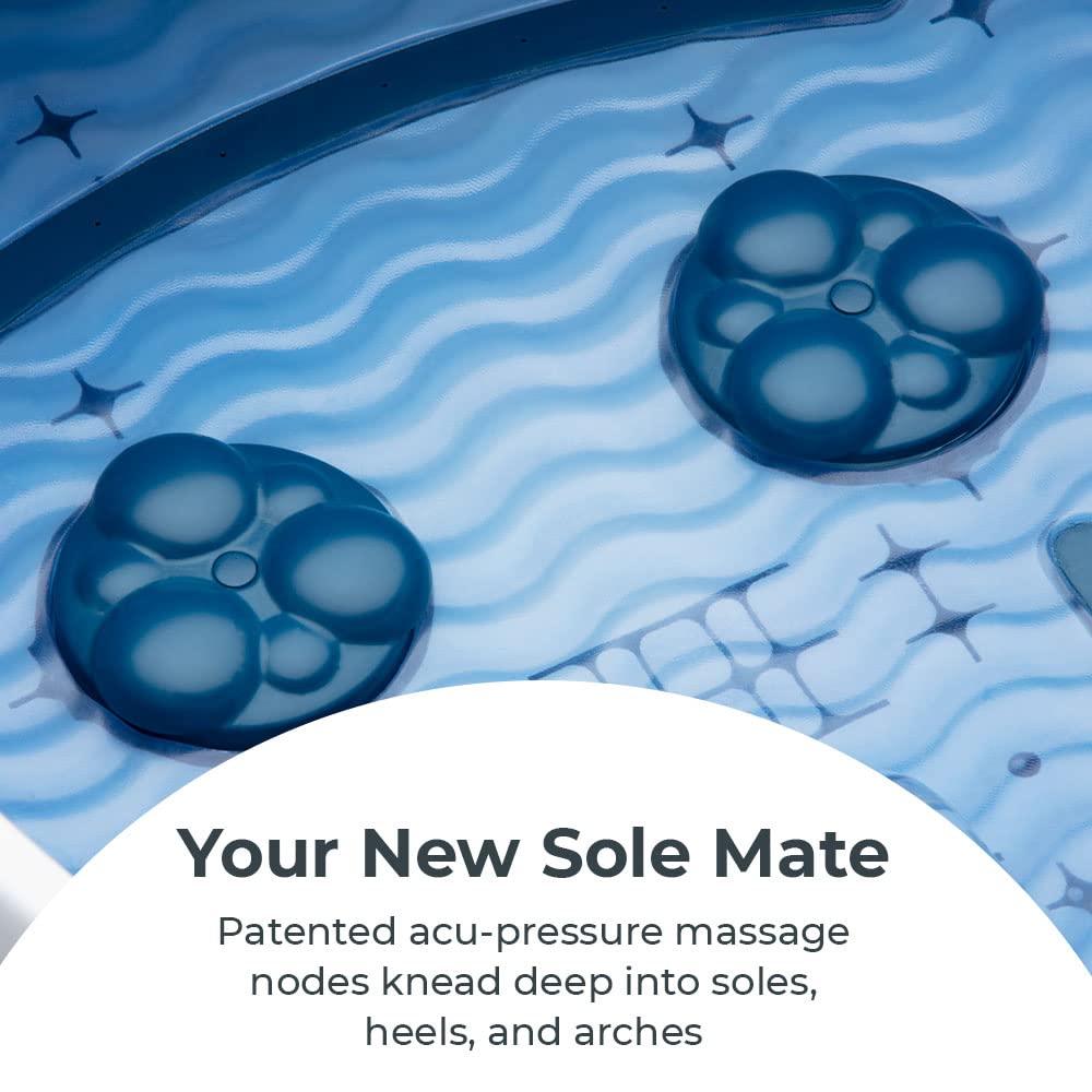 HoMedics Masaje Shiatsu para Pies con suelo de masaje ondulado para estimular la circulación.