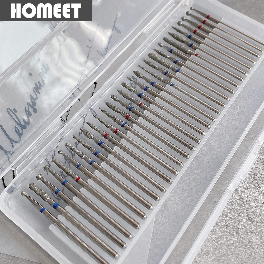 Brocas Homeet para limar, pulir y dar forma a las uñas.