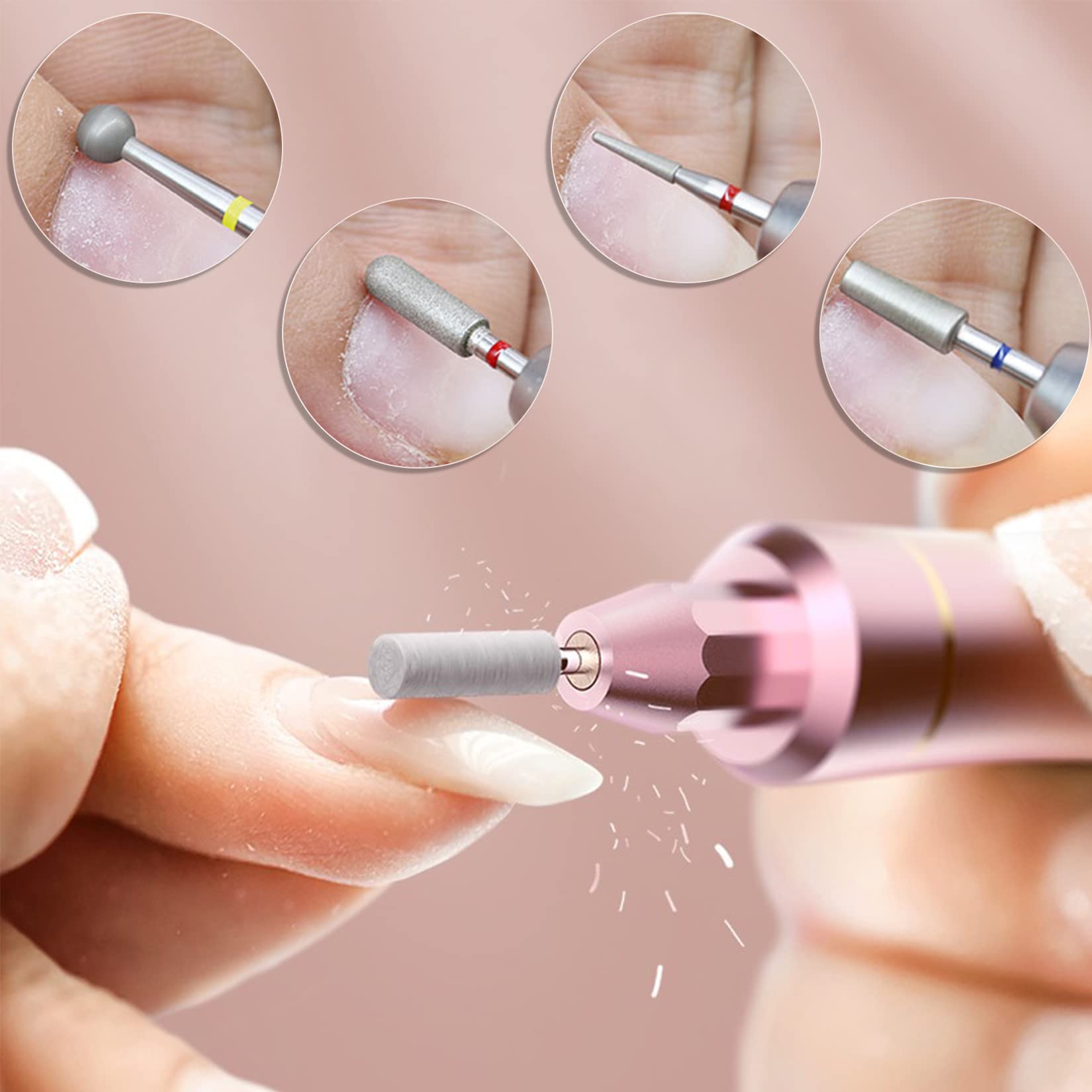 Compatibilidad de Homeet con la mayoría de máquinas de manicura de mango 2.35 mm.