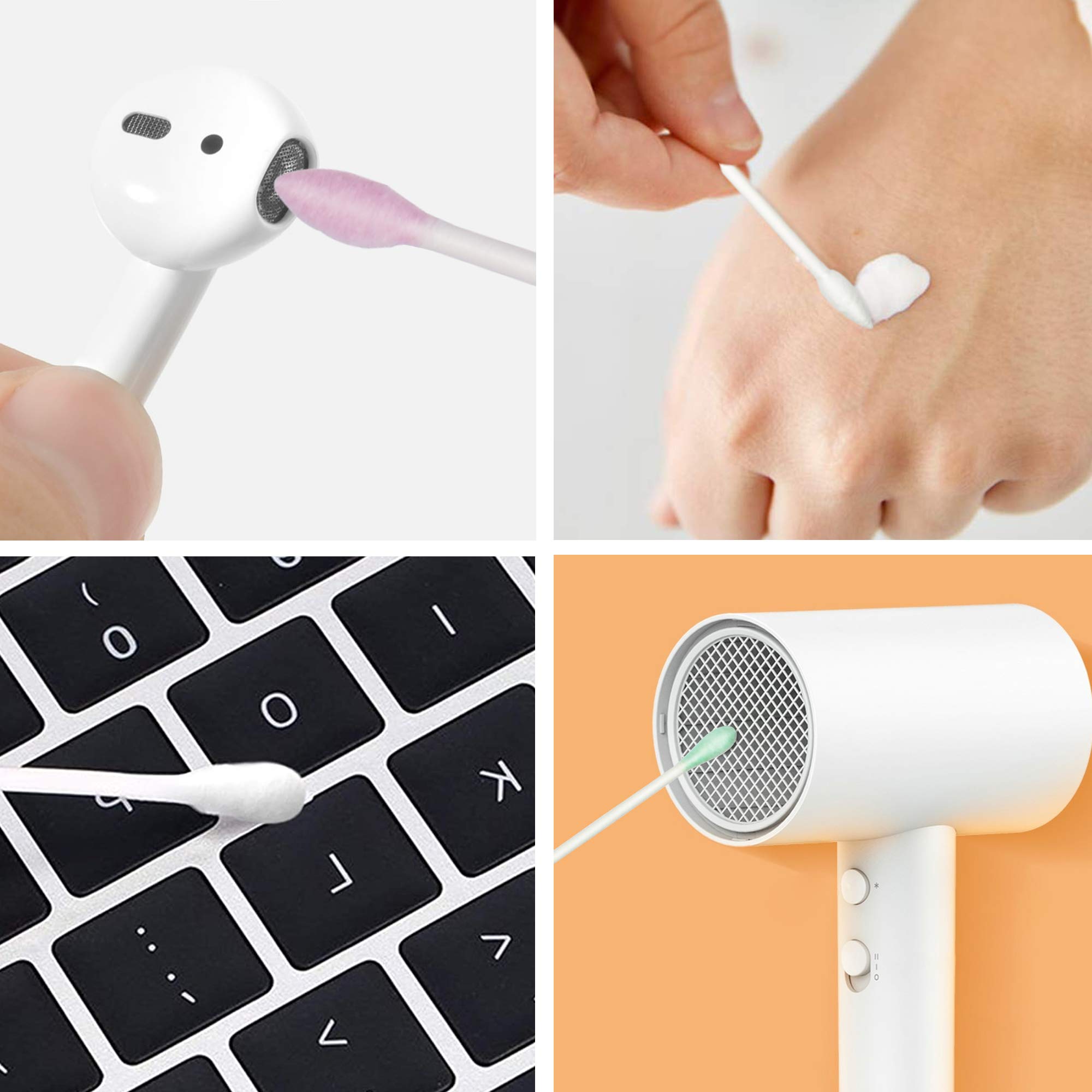 HOMEFOX hisopos útiles en artes y manualidades con limpieza precisa