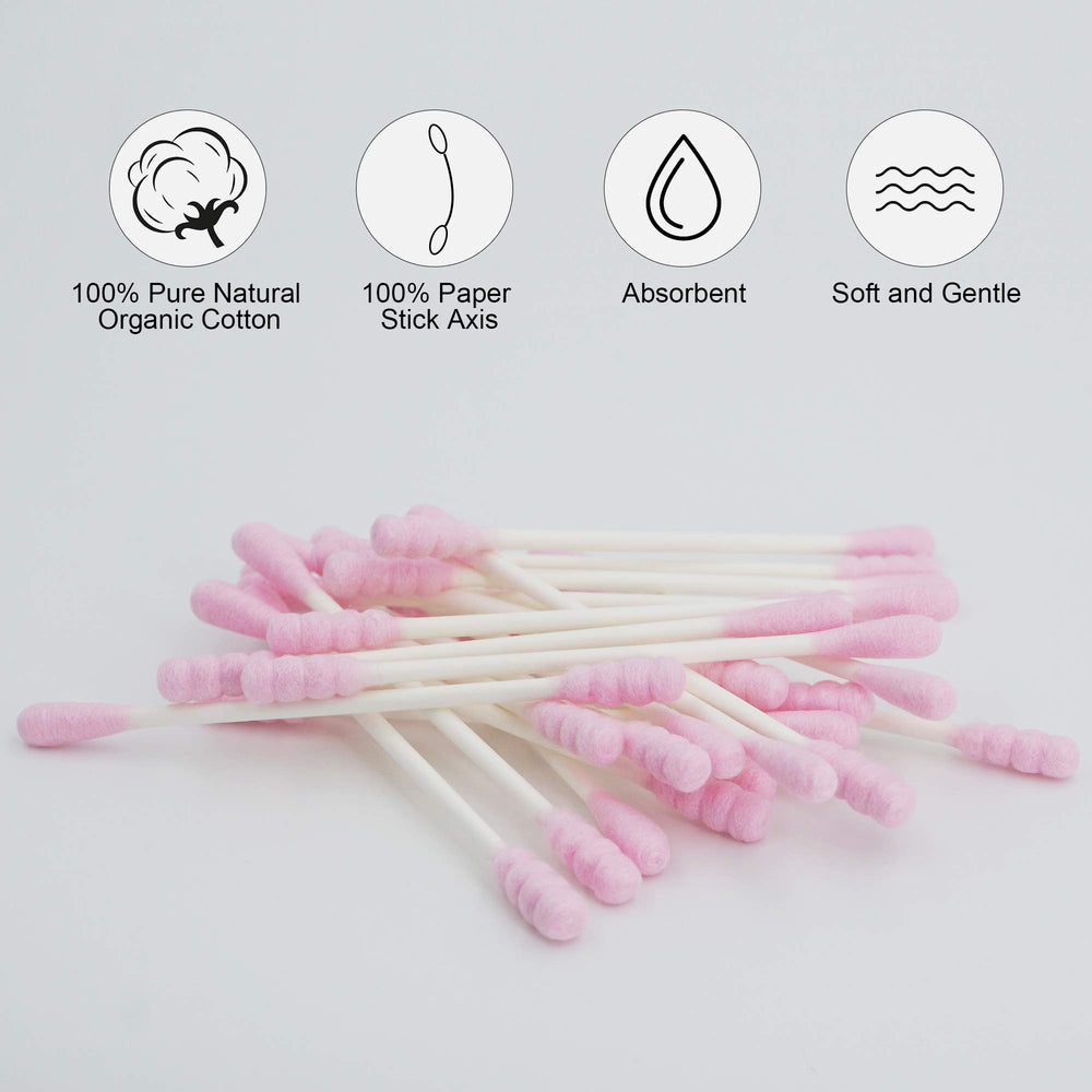 HOMEFOX puntas doble cabeza espiral rosa: versatilidad para retoques delicados.