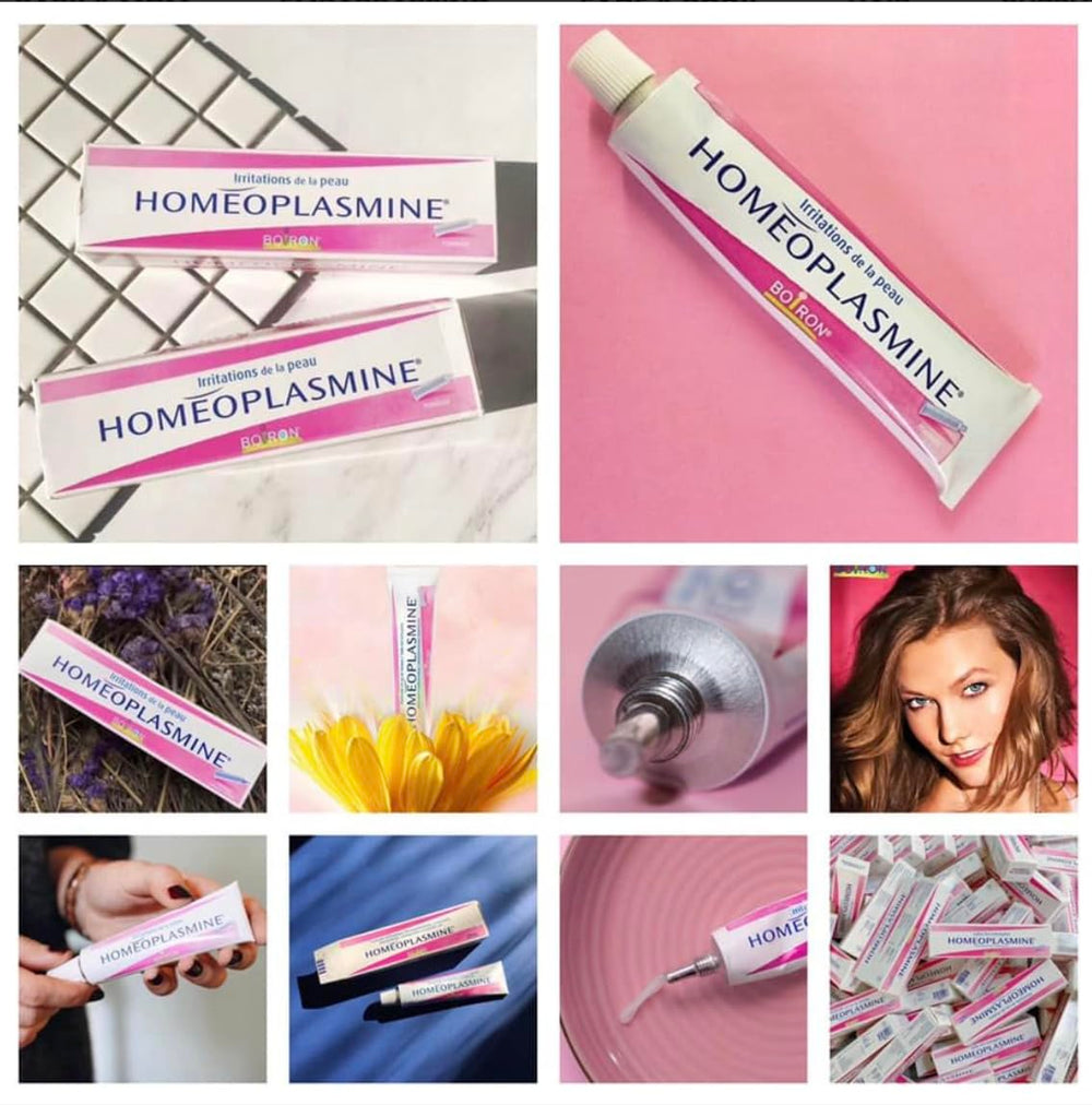 Homeoplasmine protege codos y zonas secas con cuidado suave.