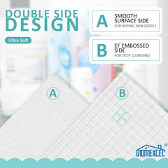 HOMEXCEL: textura doble para limpieza suave y exfoliación ligera