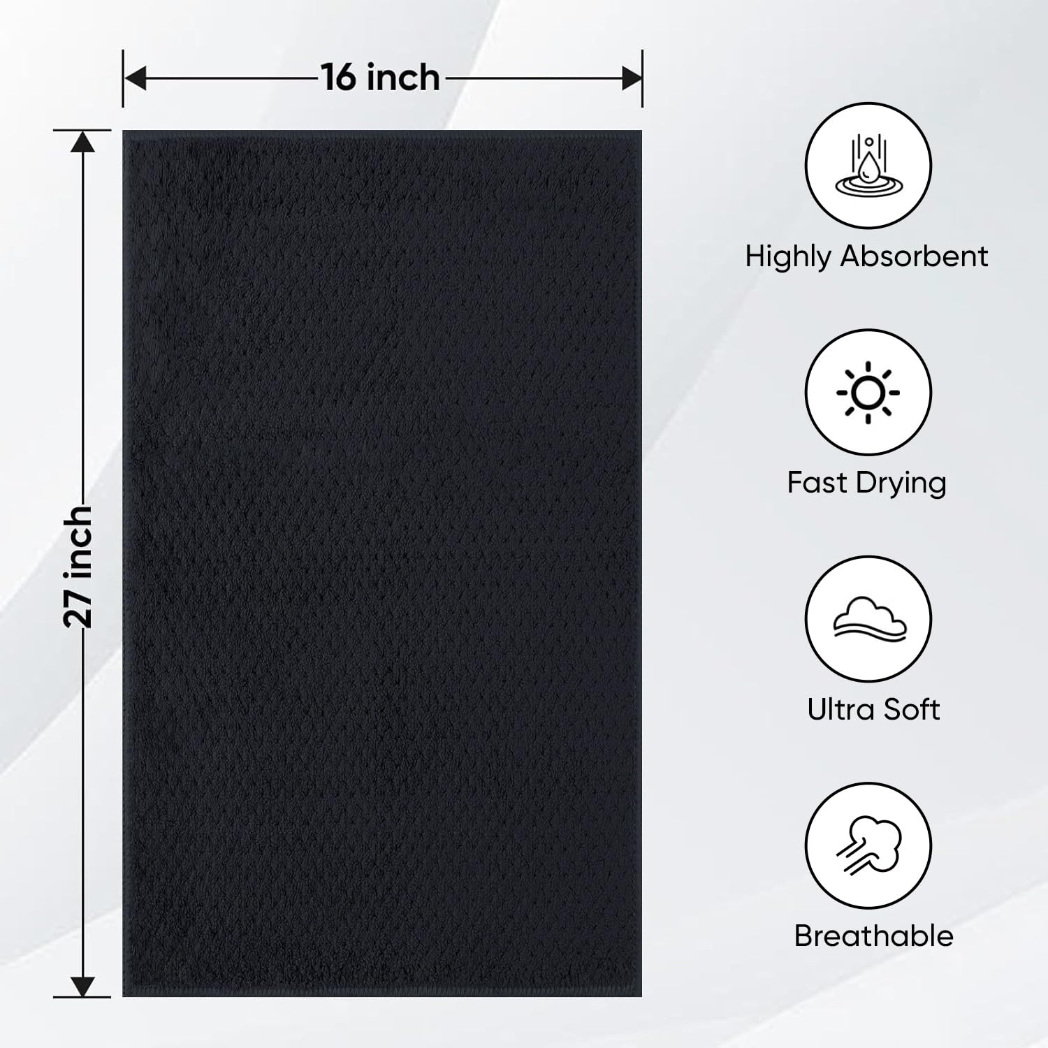 Toallas HOMEXCEL de alta absorbencia para secado rápido