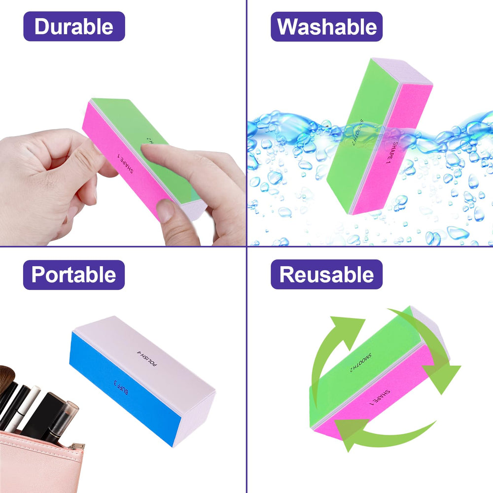 HomeyEra bloque espuma EVA para cuidado suave de uñas