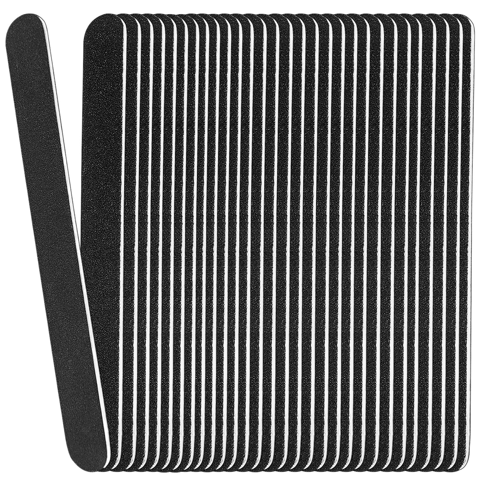 HomeyEra limas de uñas de madera, doble cara 100/180, ideal para uñas naturales.