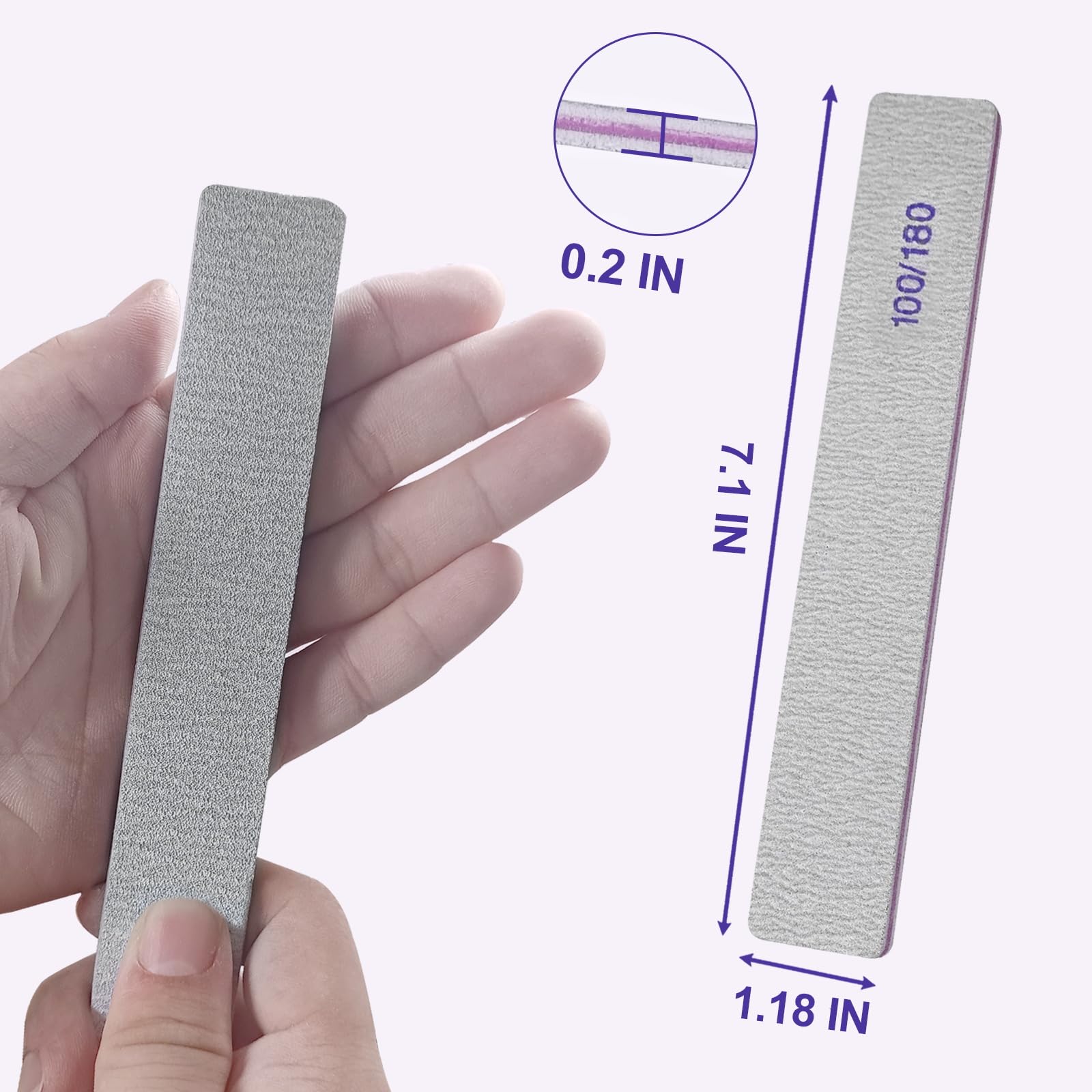 HomeyEra pack de lime à ongles professionnels, prêt pour salons et maison