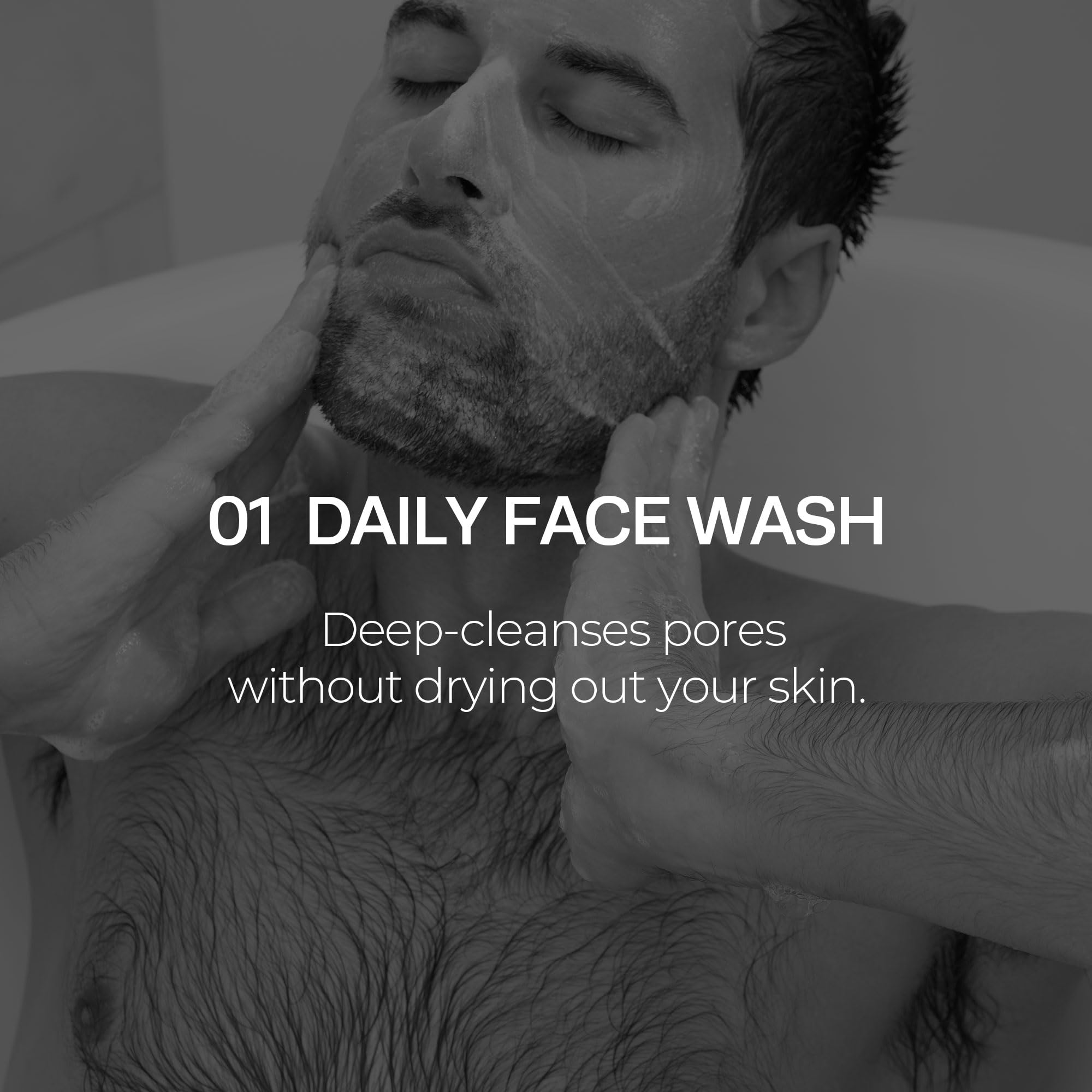 HommeFace crema hidratante facial aporta hidratación ligera y suave, ideal tras la limpieza.