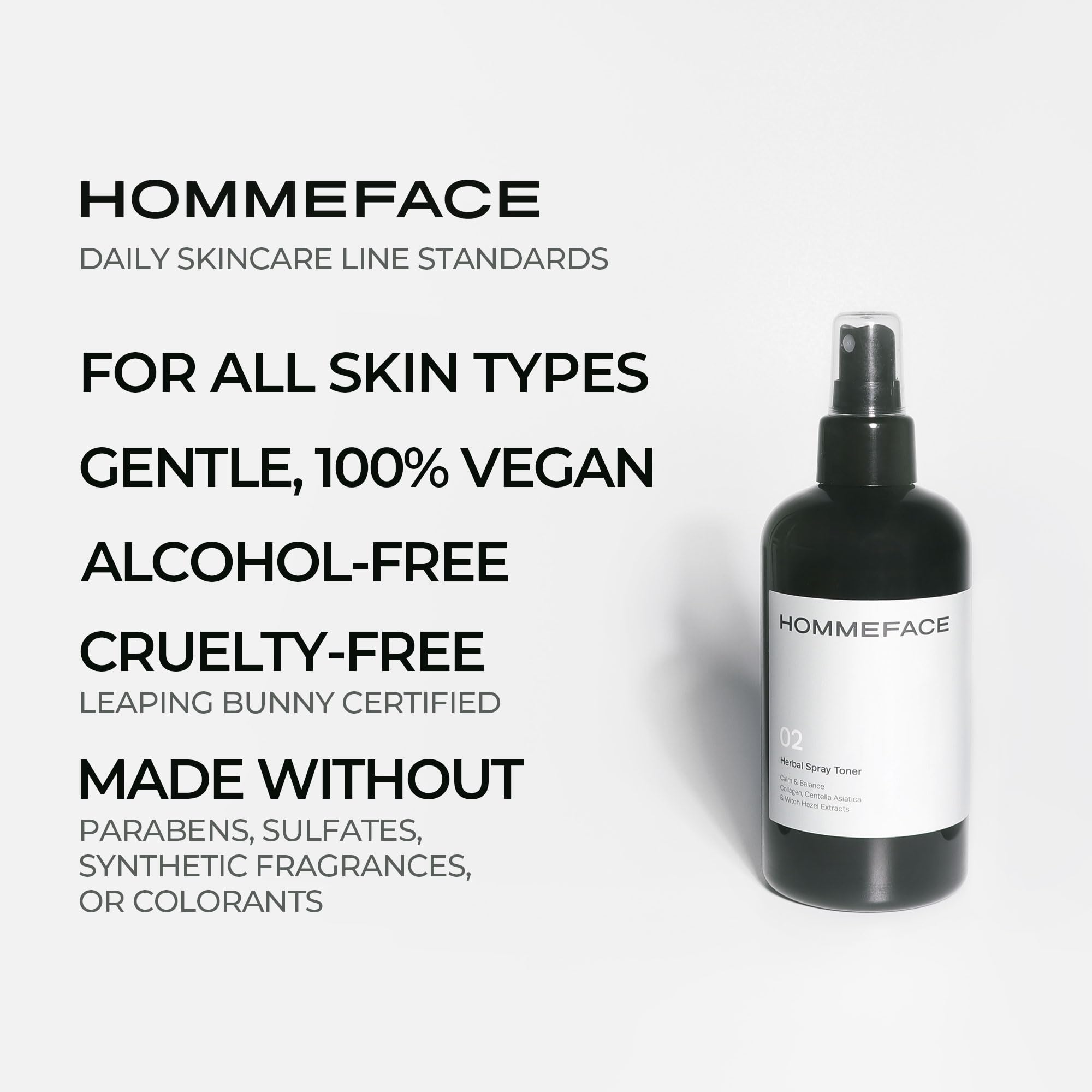 HommeFace: niebla facial suave para refrescar sin engrasar.