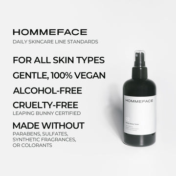 HommeFace: niebla facial suave para refrescar sin engrasar.