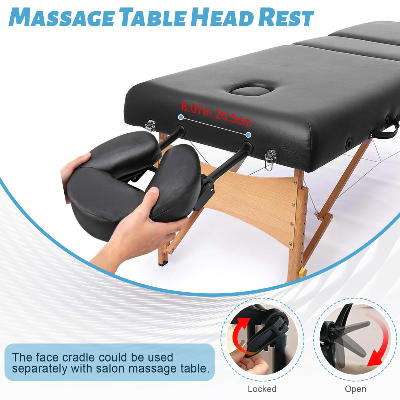 HoMove almohada para cara ergonómica, ideal tras operaciones o sesiones de masaje