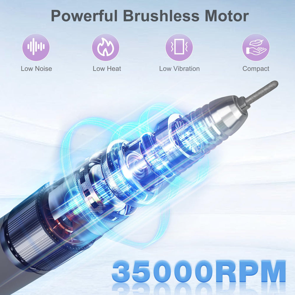 HoMove 35000 RPM ofrece potencia estable para lijado preciso.