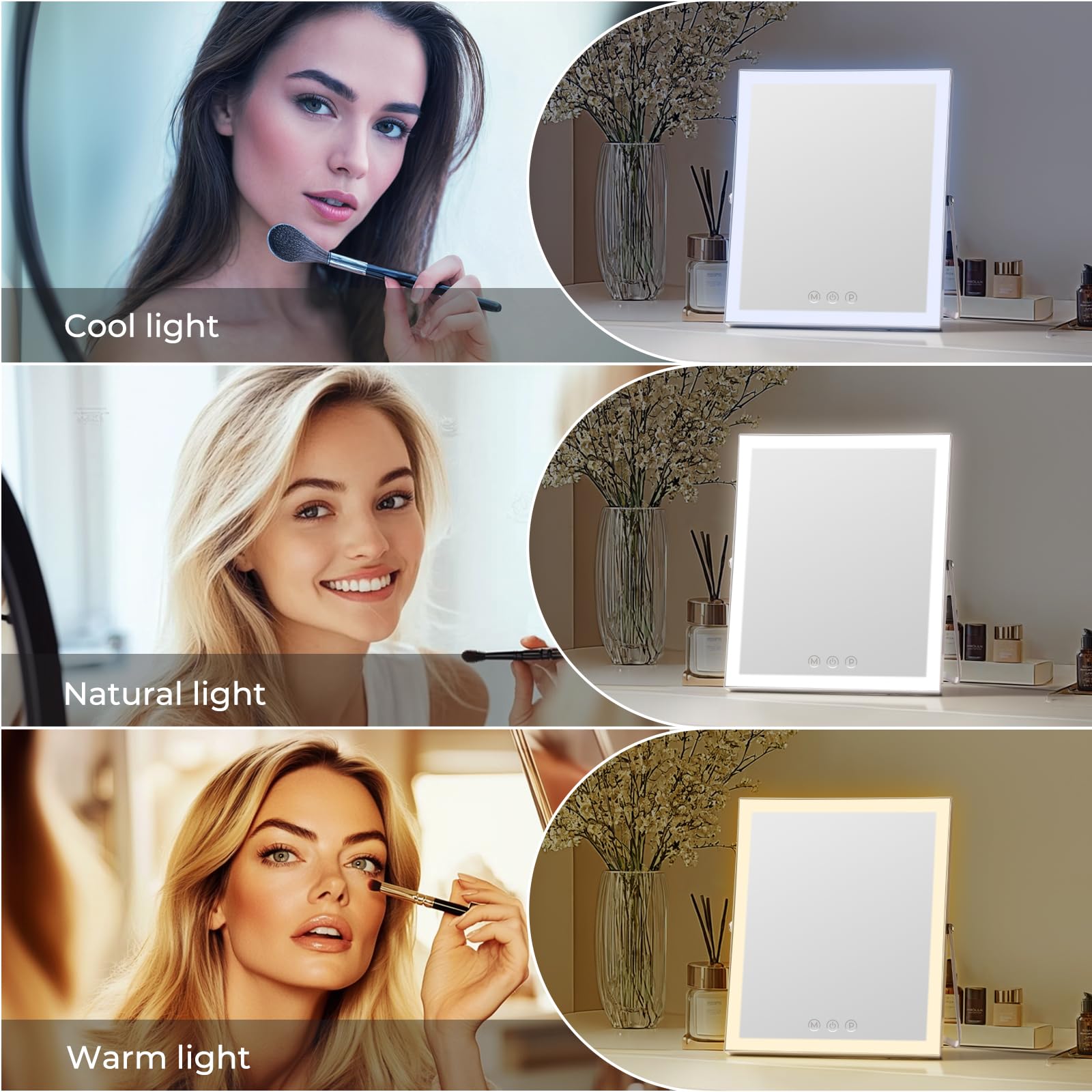 Control táctil inteligente homtang para cambiar color y brillo fácilmente.