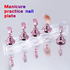HomTop cuadrados adhesivos reutilizables, fijan tips durante la manicura