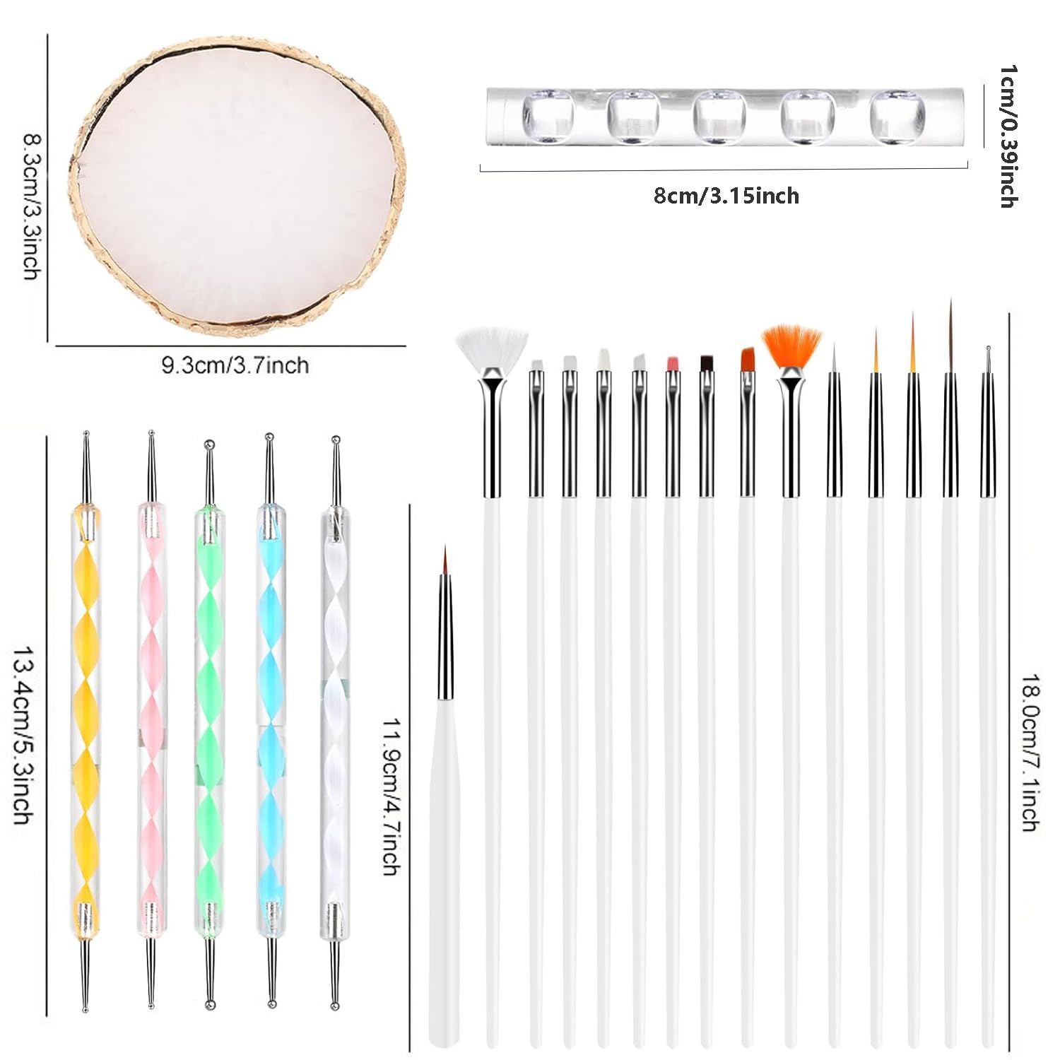 Herramientas dispensadoras HomTop de doble punta, útiles para aplicar y distribuir colores con control.