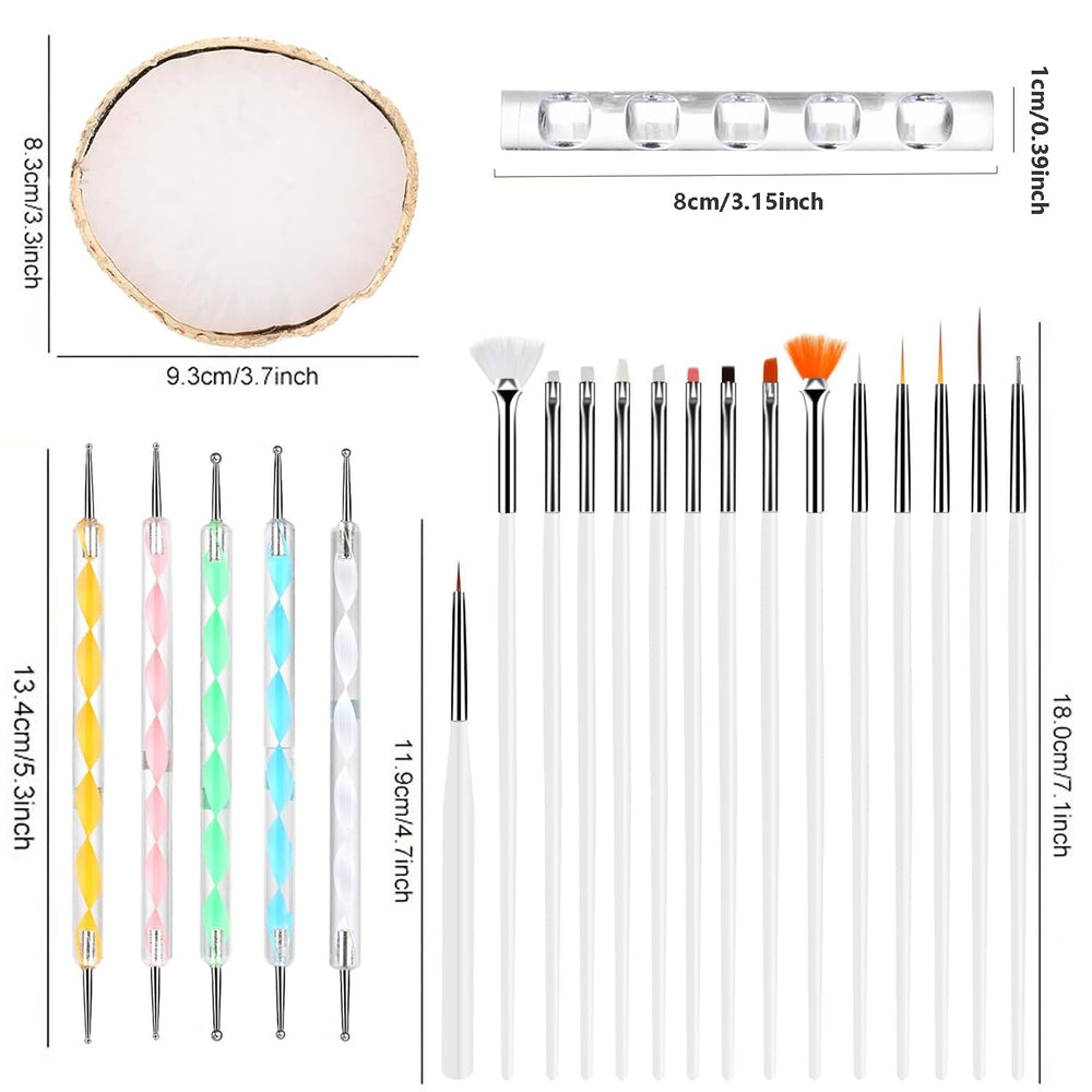 Herramientas dispensadoras HomTop de doble punta, útiles para aplicar y distribuir colores con control.