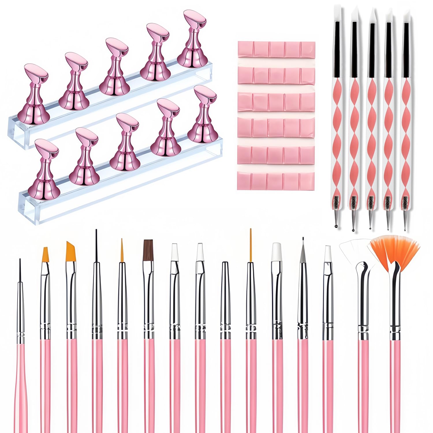 HomTop set de pinceles para arte de uñas, detalles precisos para manicura