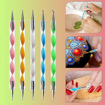 HomTop tubos acrilicos claros con mangos metalicos y cristales decorativos