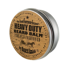 Honest Amish balsamo de barba, lata giratoria grande, para suavizar y fortalecer la barba.
