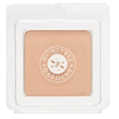 Honeybee Gardens base mineral prensada Malibu Medio Olivo para cobertura natural.