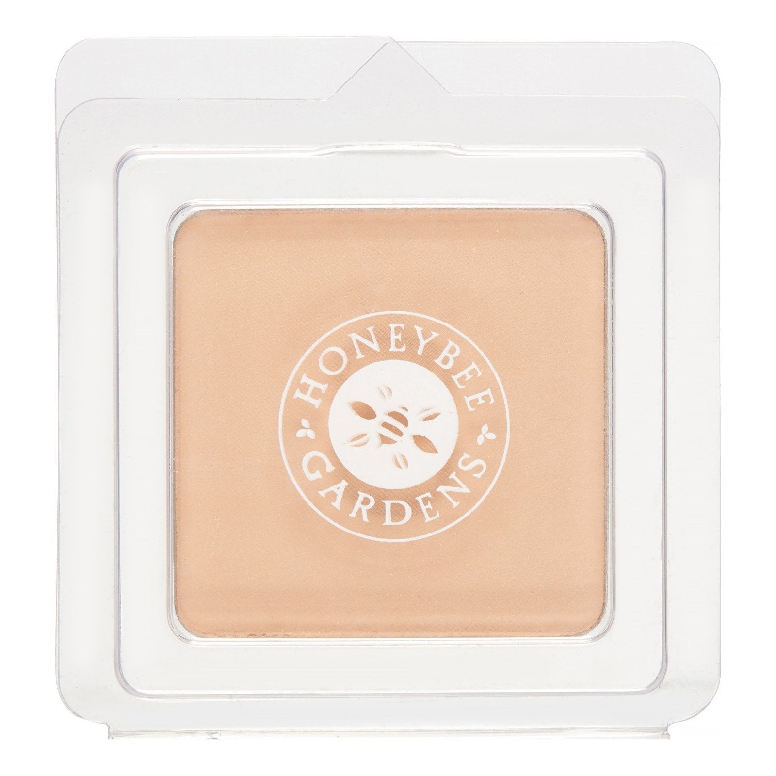Polvo mineral prensado Honeybee Gardens en recambio para un acabado natural.